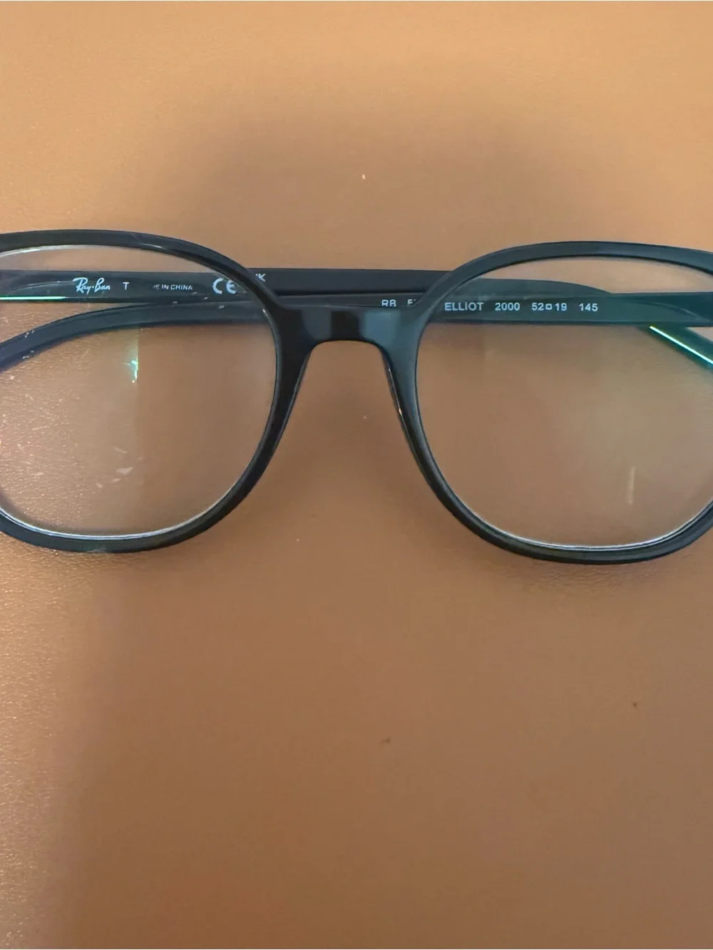 Ray-Ban Elliot Black Frame Glasses opticals 52-19 authentic